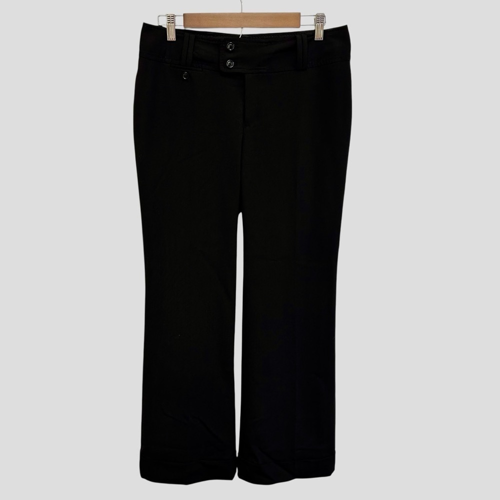 Banana Republic wool blend black Martin Fit Stretch  Trouser Pants 8